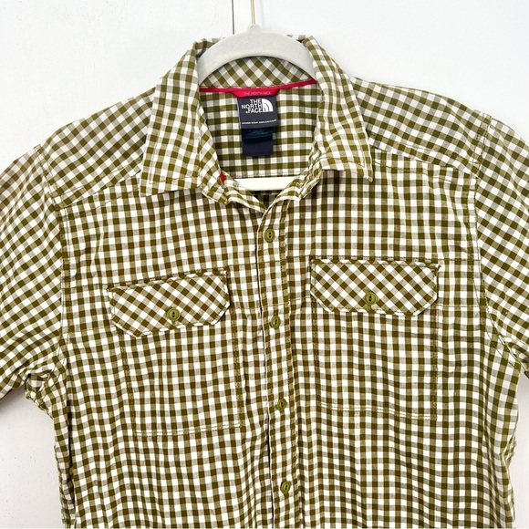 The North Face Men's Green Checkered Shirt Button Down Size Small - Picture 1 of 10
